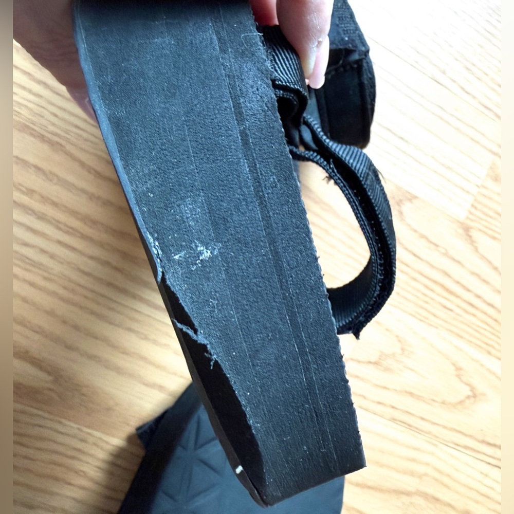 Teva Black Women's Platform “Flatform” Sandals - Picture 7 of 8